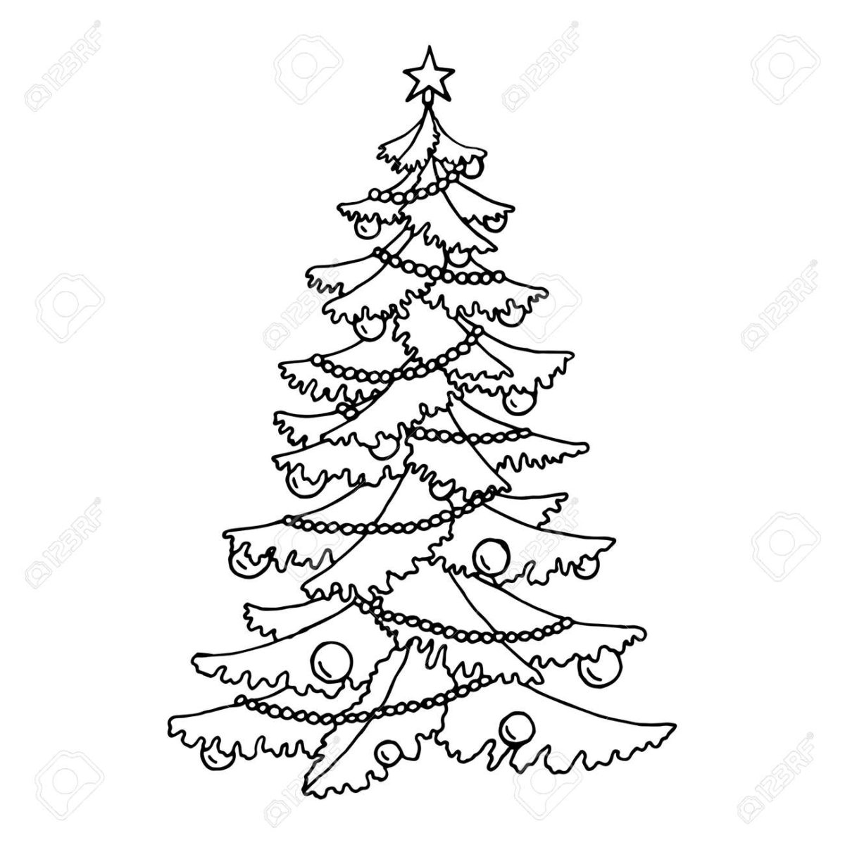 Стилизованные сосны