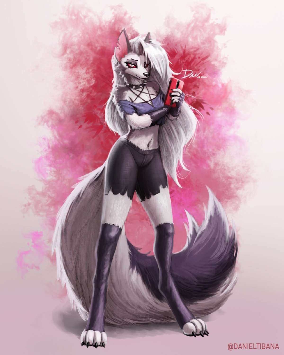 Фурри волчица Луна