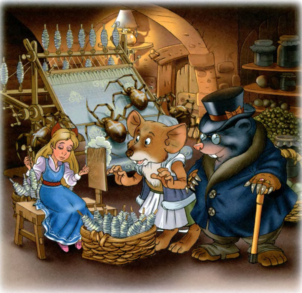 Дюймовочка иллюстратор Тони Вульф