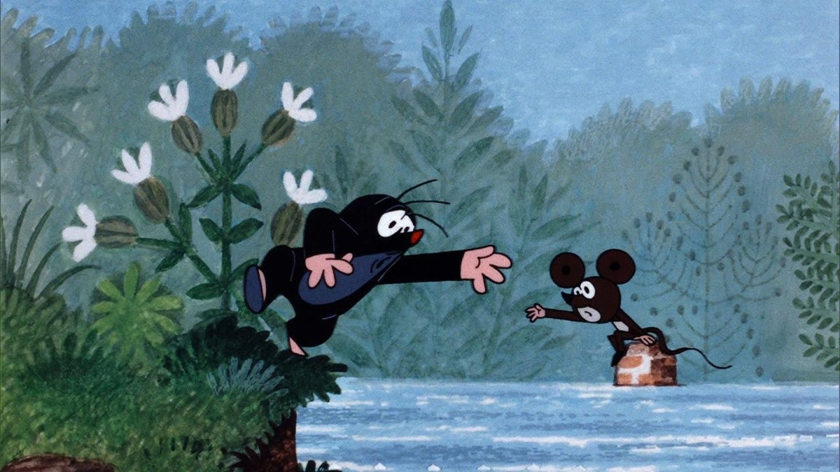 Крот мультяшный в очках