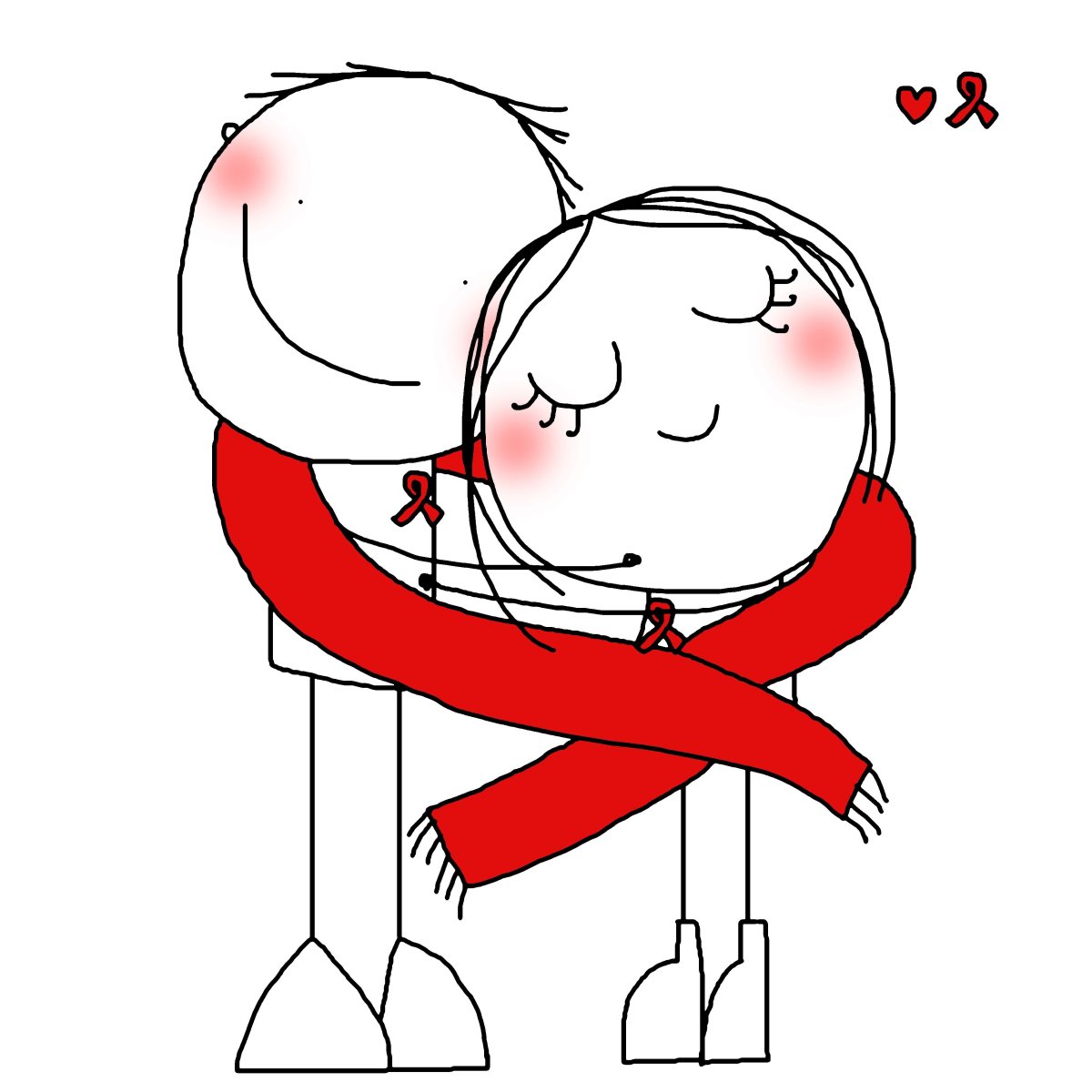 Обнимашки рисунки