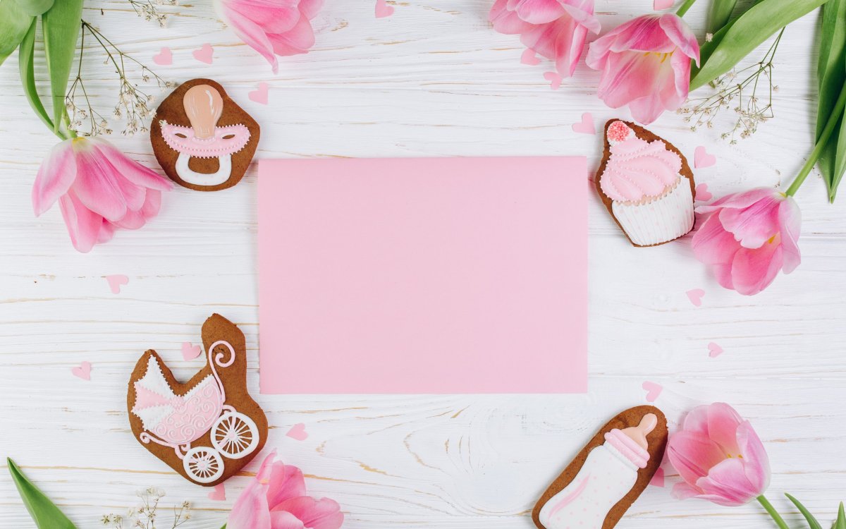 Фон для новорожденной девочки