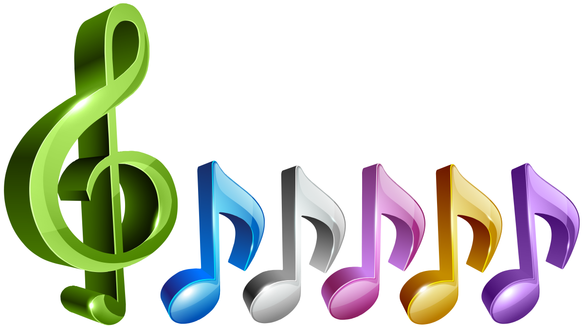 Нотки на прозрачном фоне