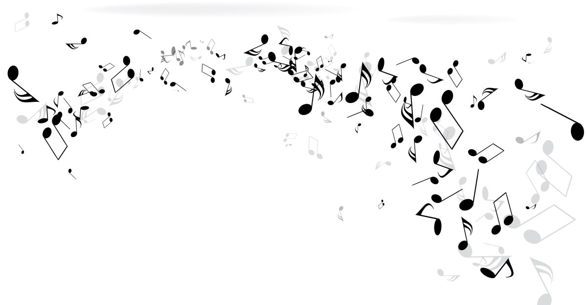 Абстрактный фон с нотами