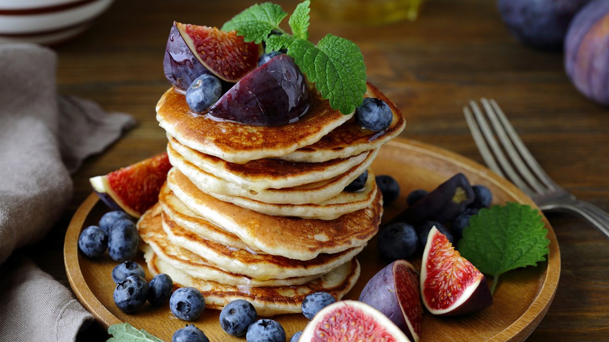 Блинчики с ягодами