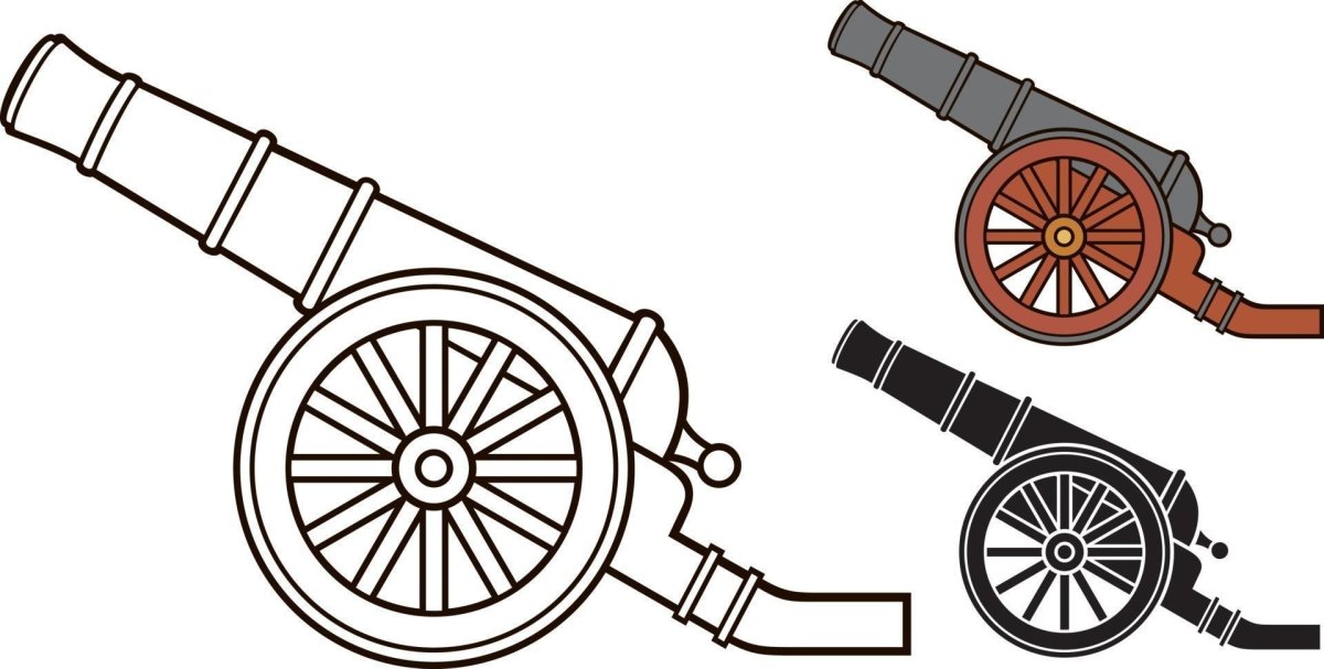 Царь-пушка в Донецке рисунок