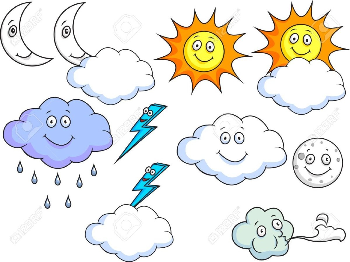 Погода рисунок карандашом