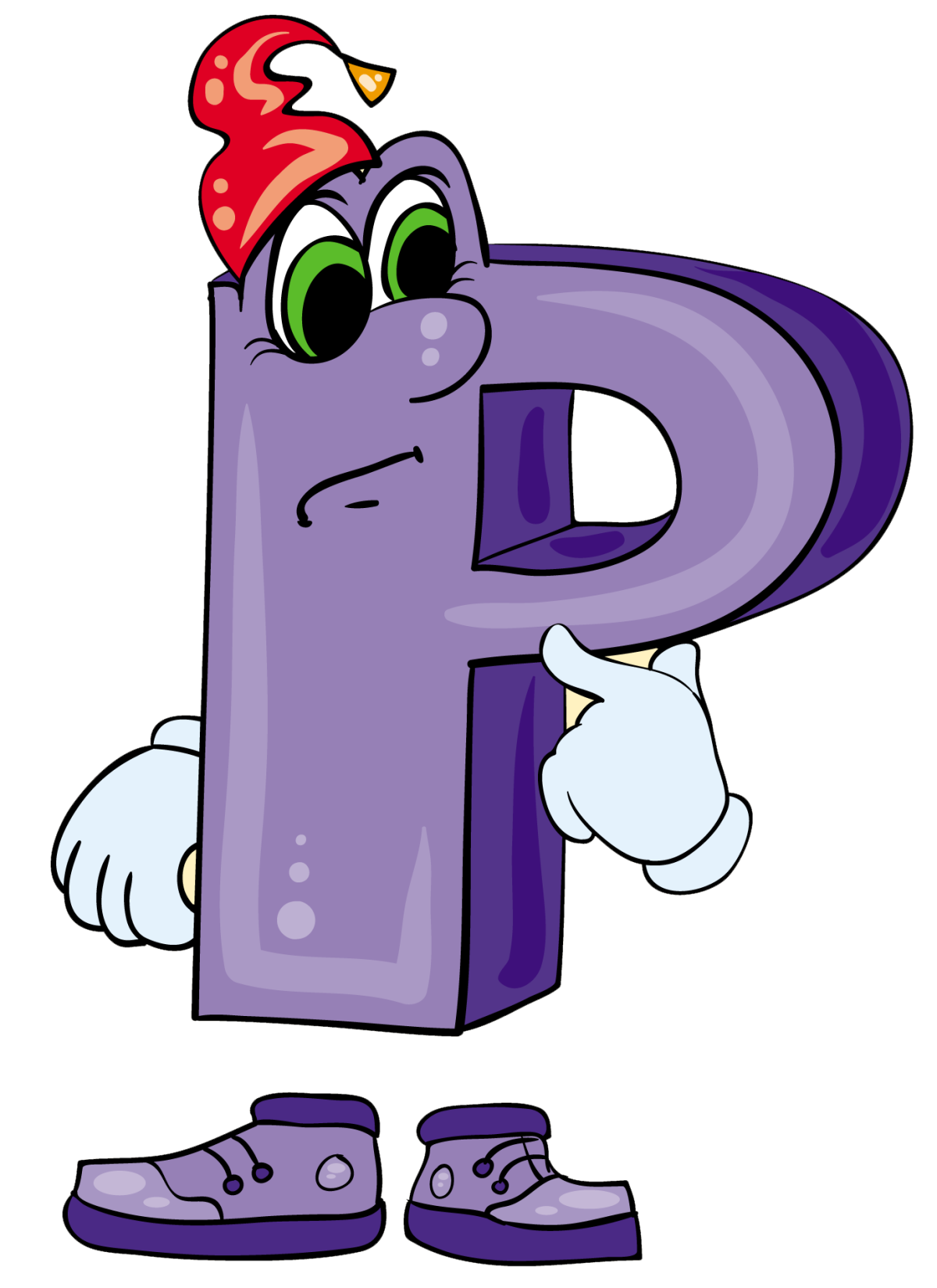 Веселые буквы для раскрашивания