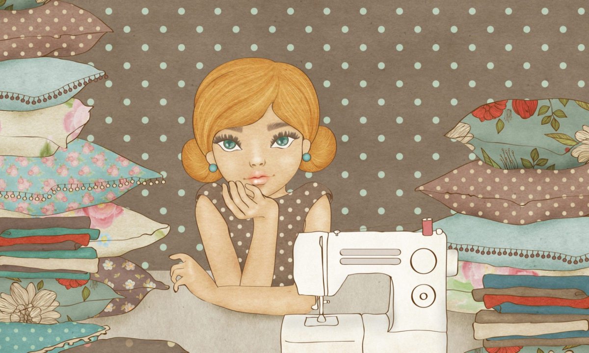 Швея раскраска для детей