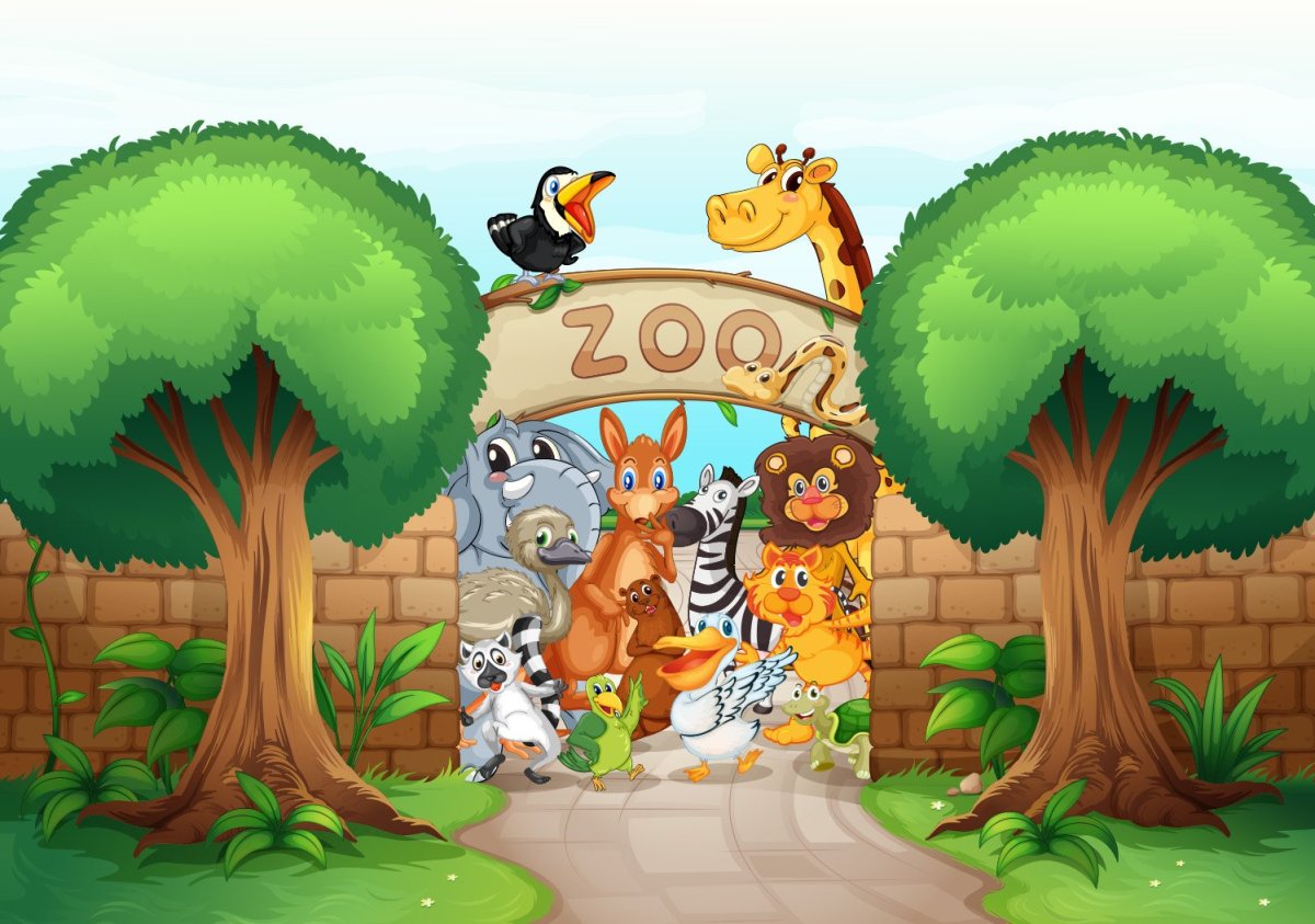 Вывеска зоопарк для детей