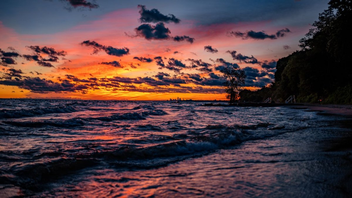 Закат на море