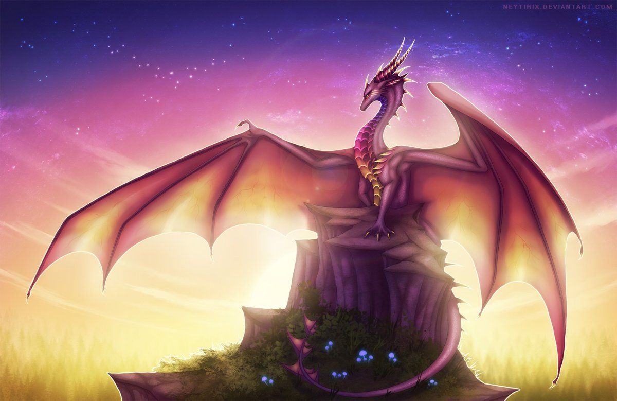 Драконы красивые милые