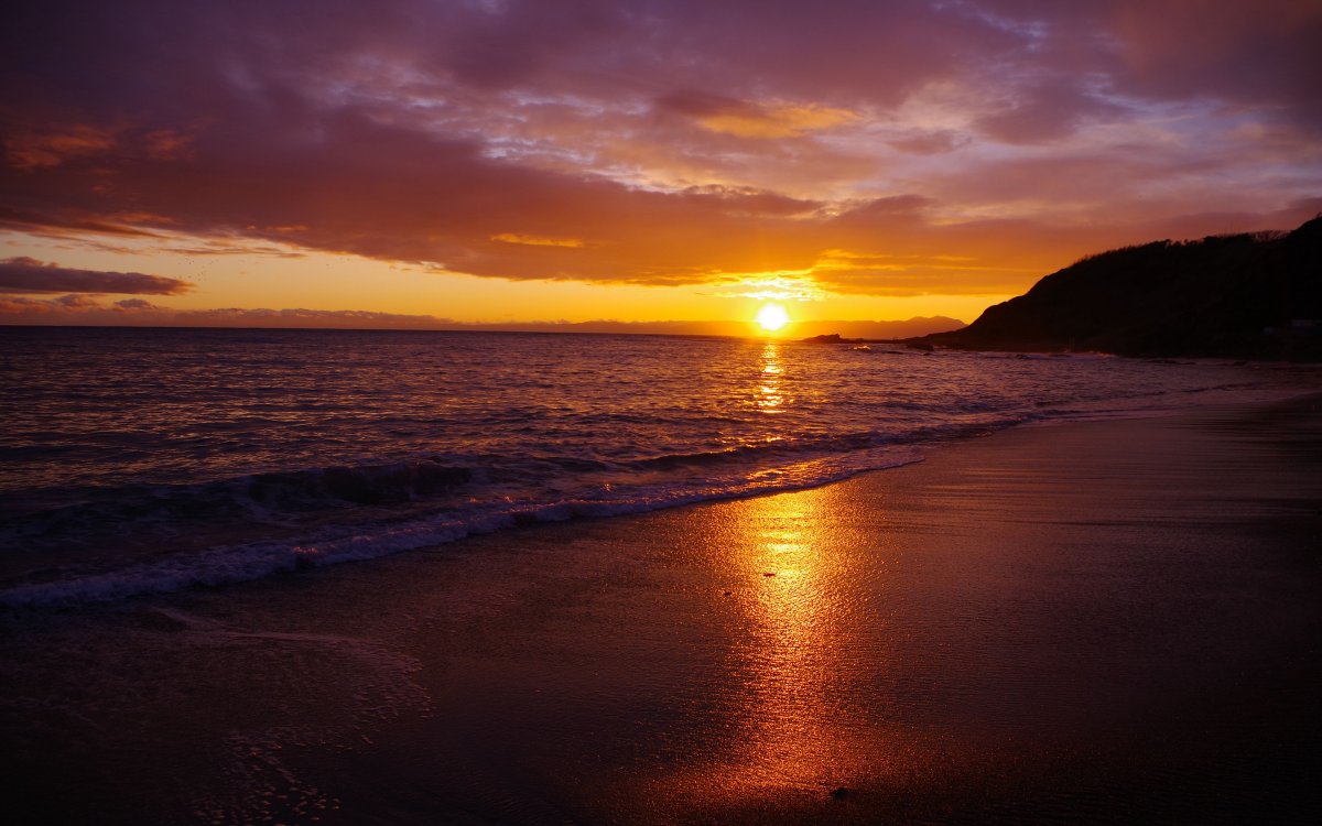 Рассвет на море