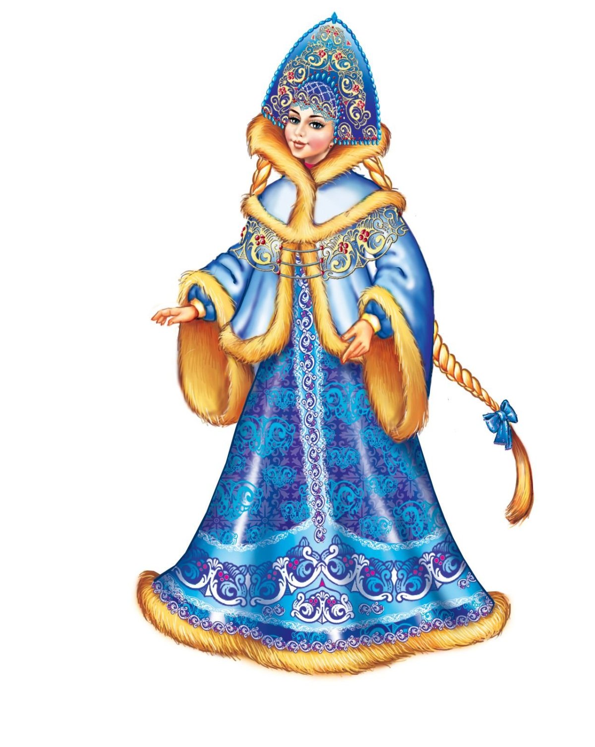 Плакат вырубной Снегурочка