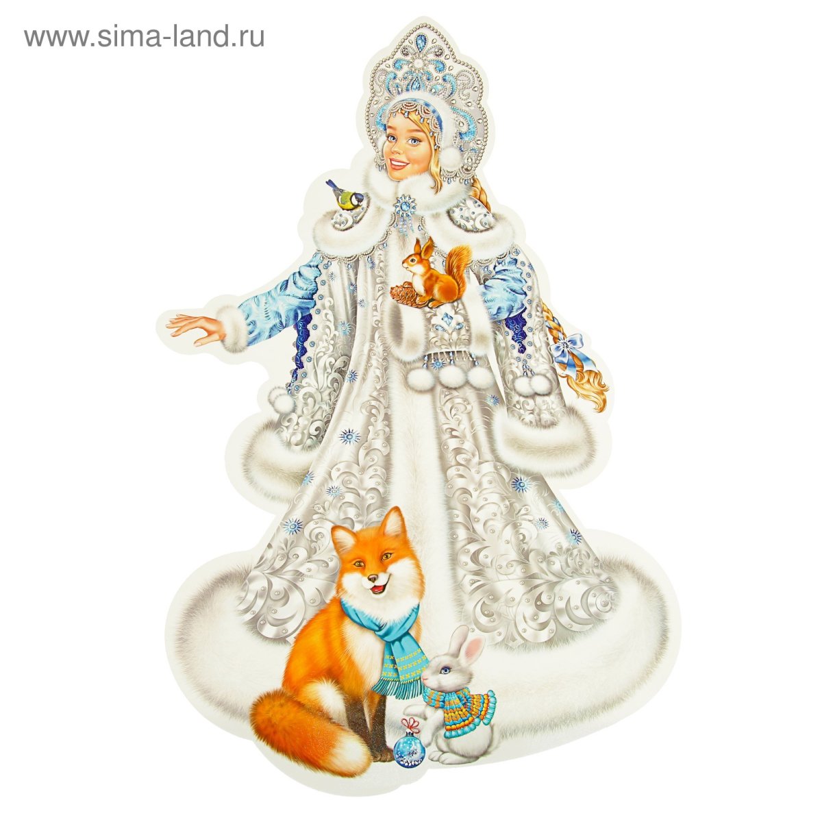 Снегурочка на прозрачном фоне