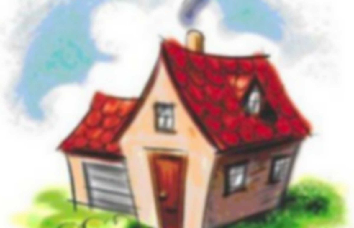 Одноэтажный дом картинка для детей