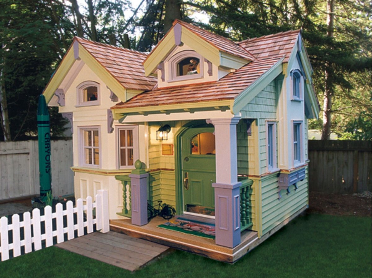 Домик карточка для детей