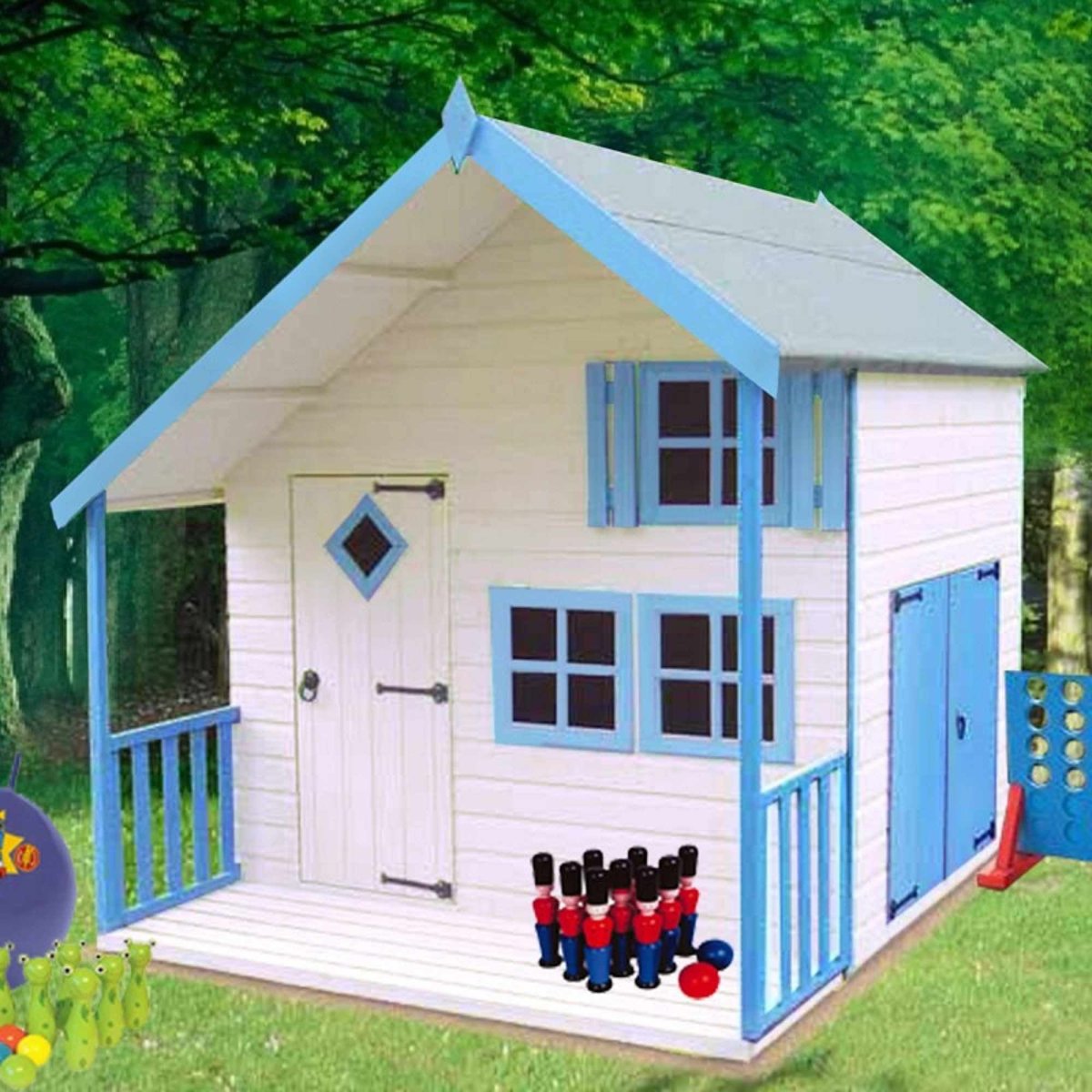 Двухэтажный домик для детей