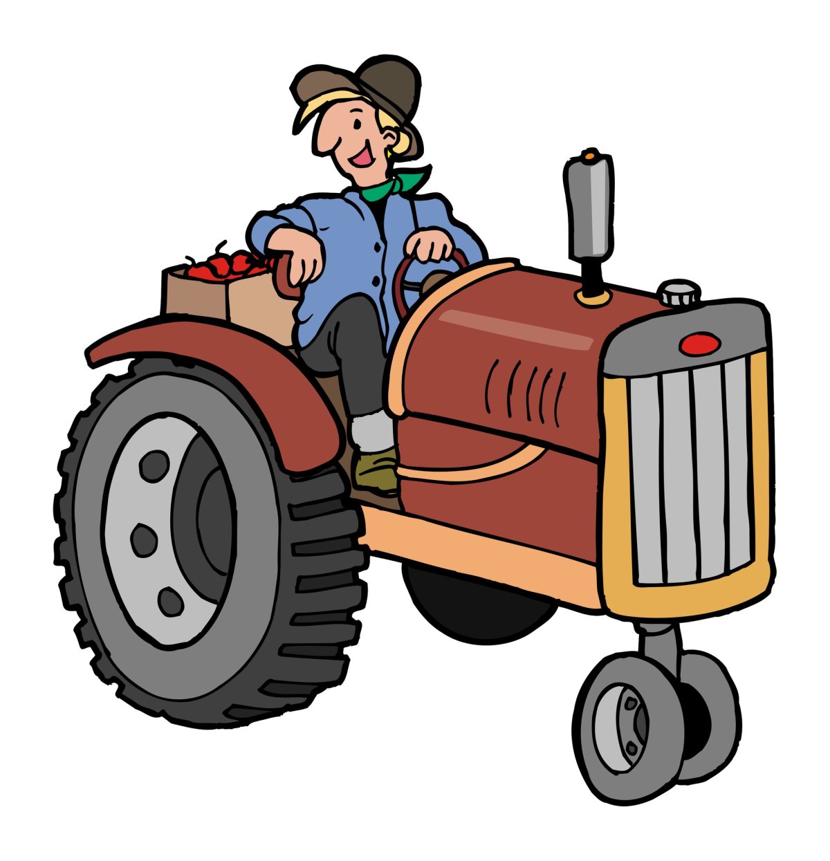 Бабайка синий трактор