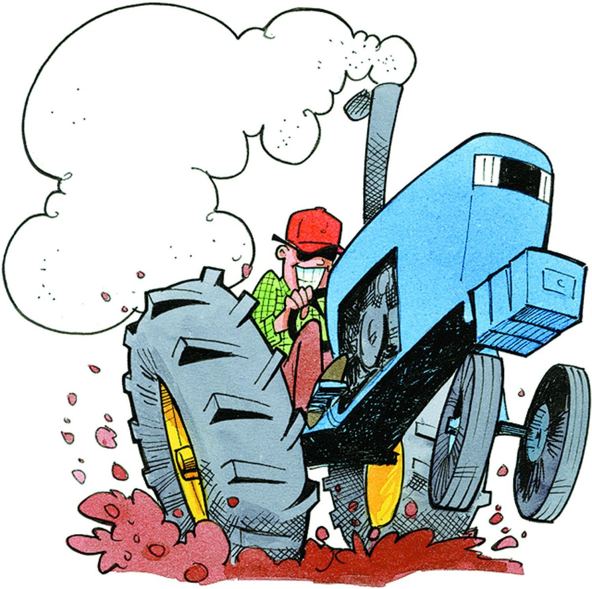 Веселый тракторист