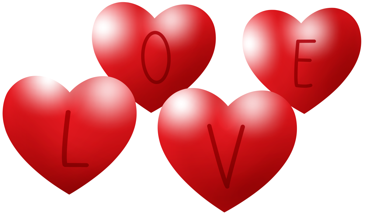 Смайлик два сердечка