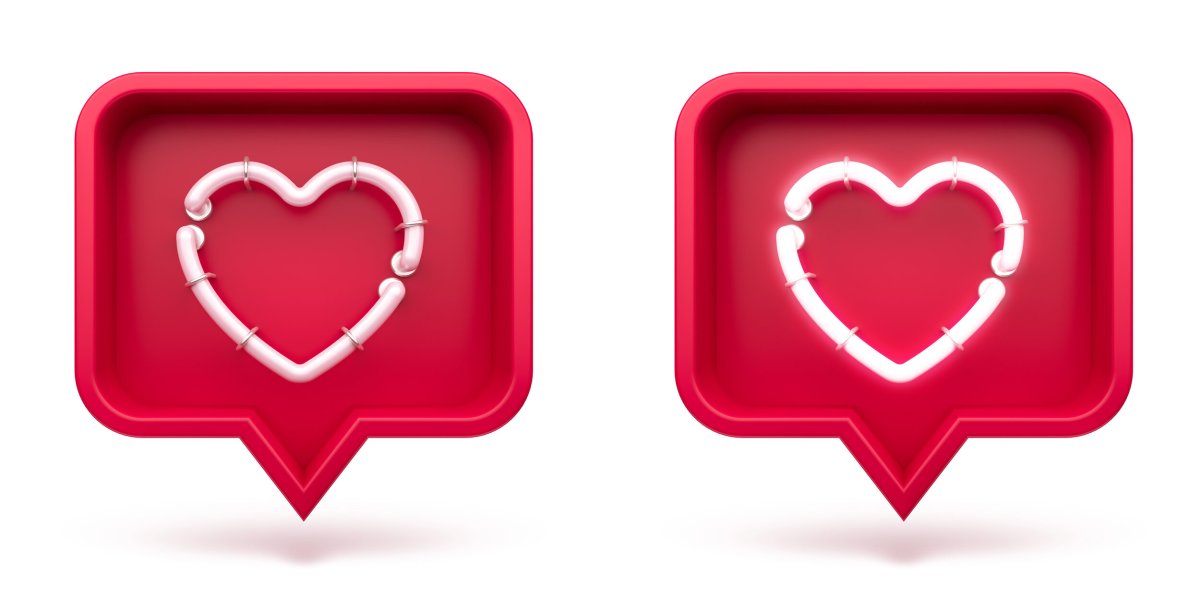 Значок лайк 3д