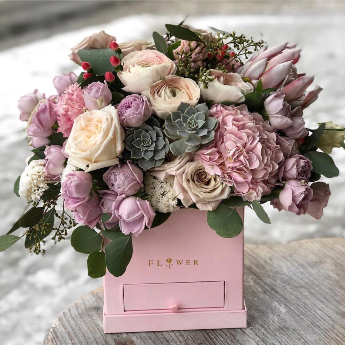 Цветы стильные букеты