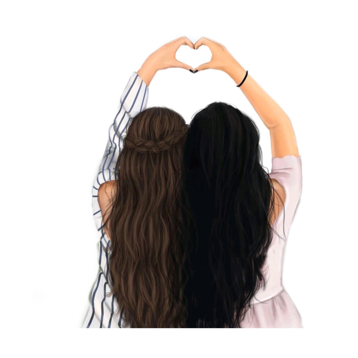 Подружки рисунок