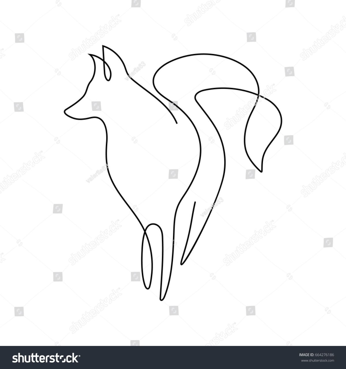 Раскраска лисы