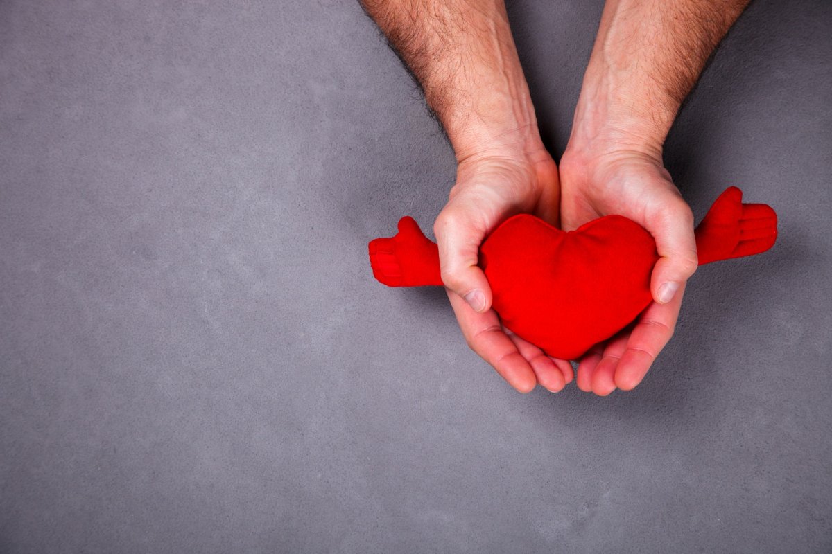 Картинка сердце в руках мужчины