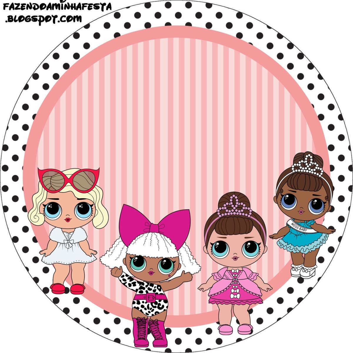 Вафельная печать куклы ЛОЛ