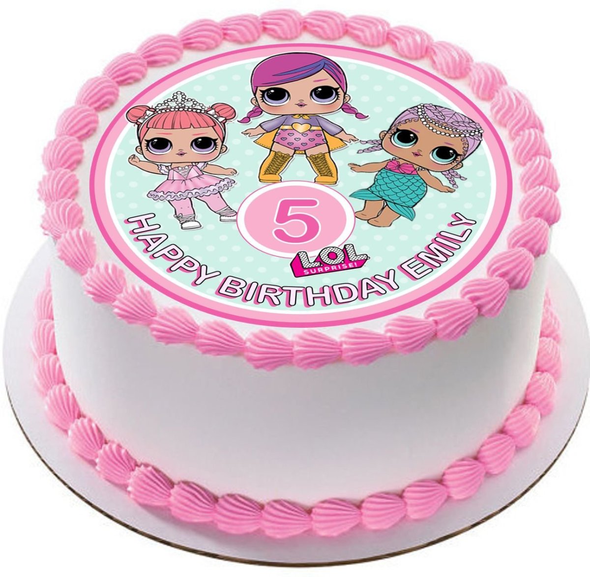 Куклы ЛОЛ для печати на сахарной бумаге