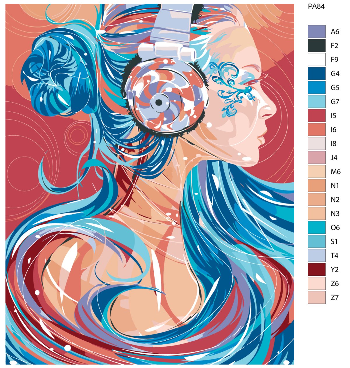 Девушка. Абстракция