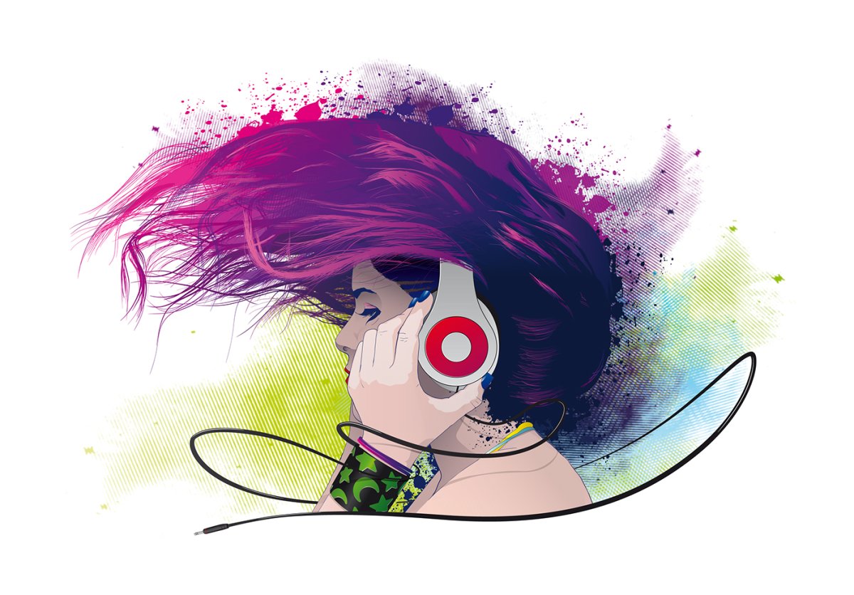 Модная музыка рисунок