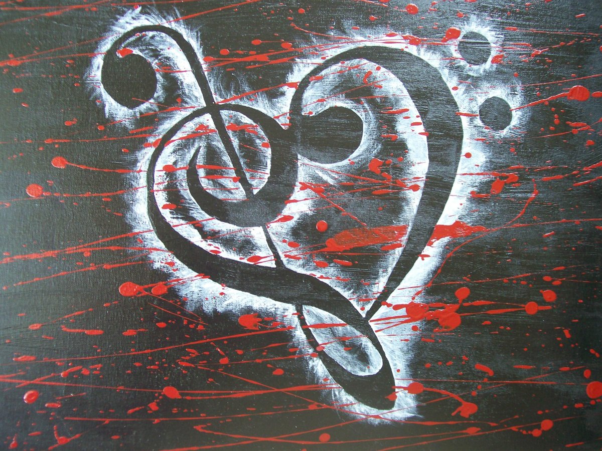 Музыкальное сердце арт