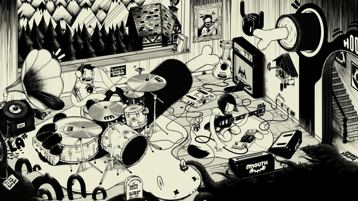 Обои в стиле панк рок