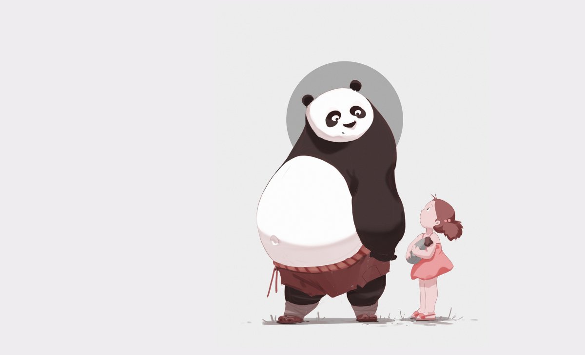 Панда Минимализм