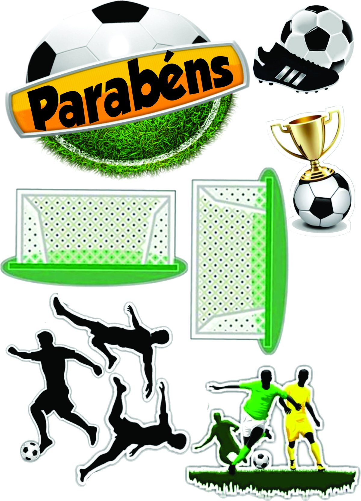 Футбольные макеты для торта