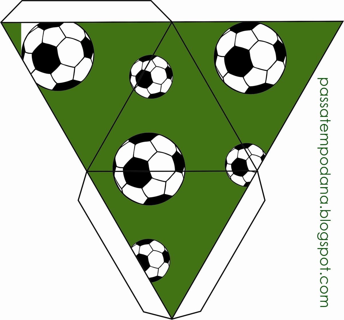 Макет для торта футбол