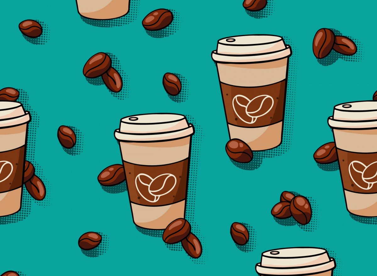 Фон с кофейной тематикой