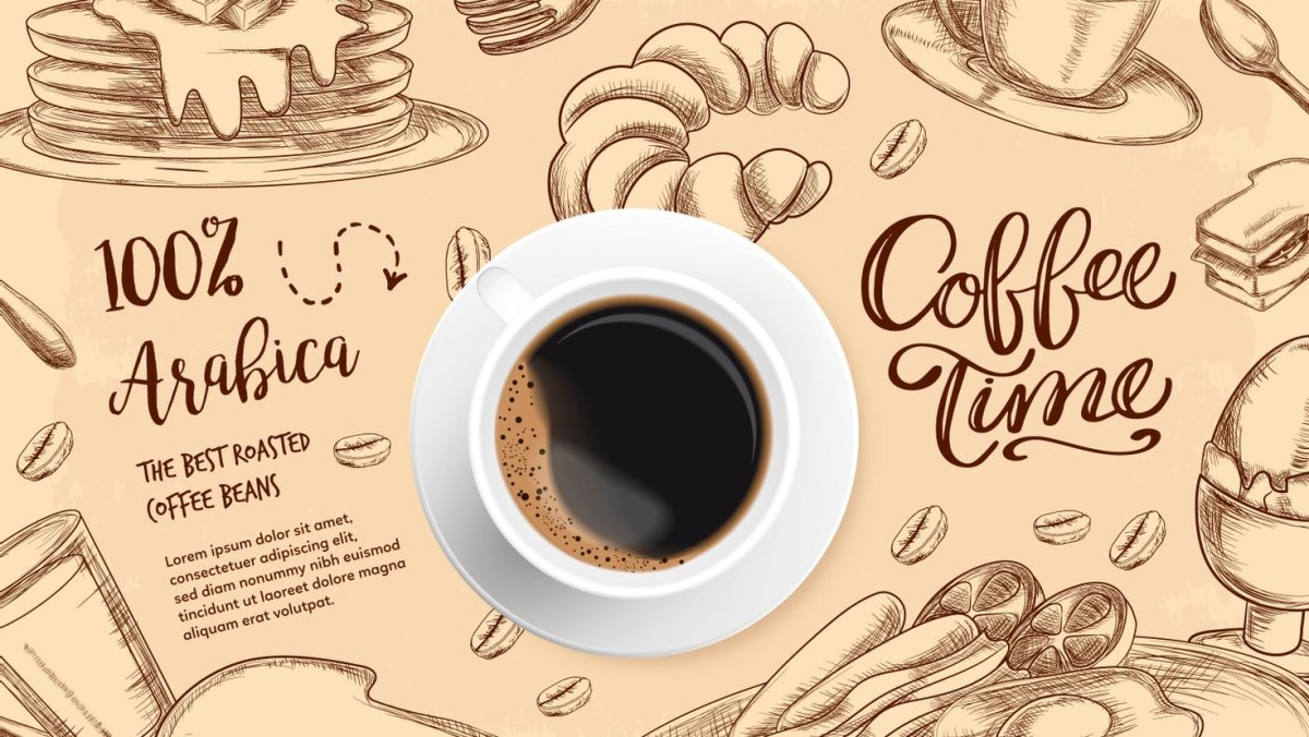 Фон кофейня вектор