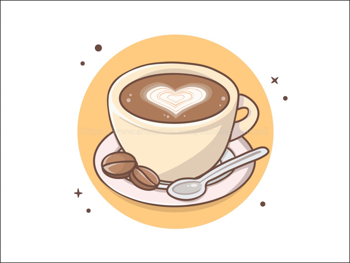 Чашка кофе арт