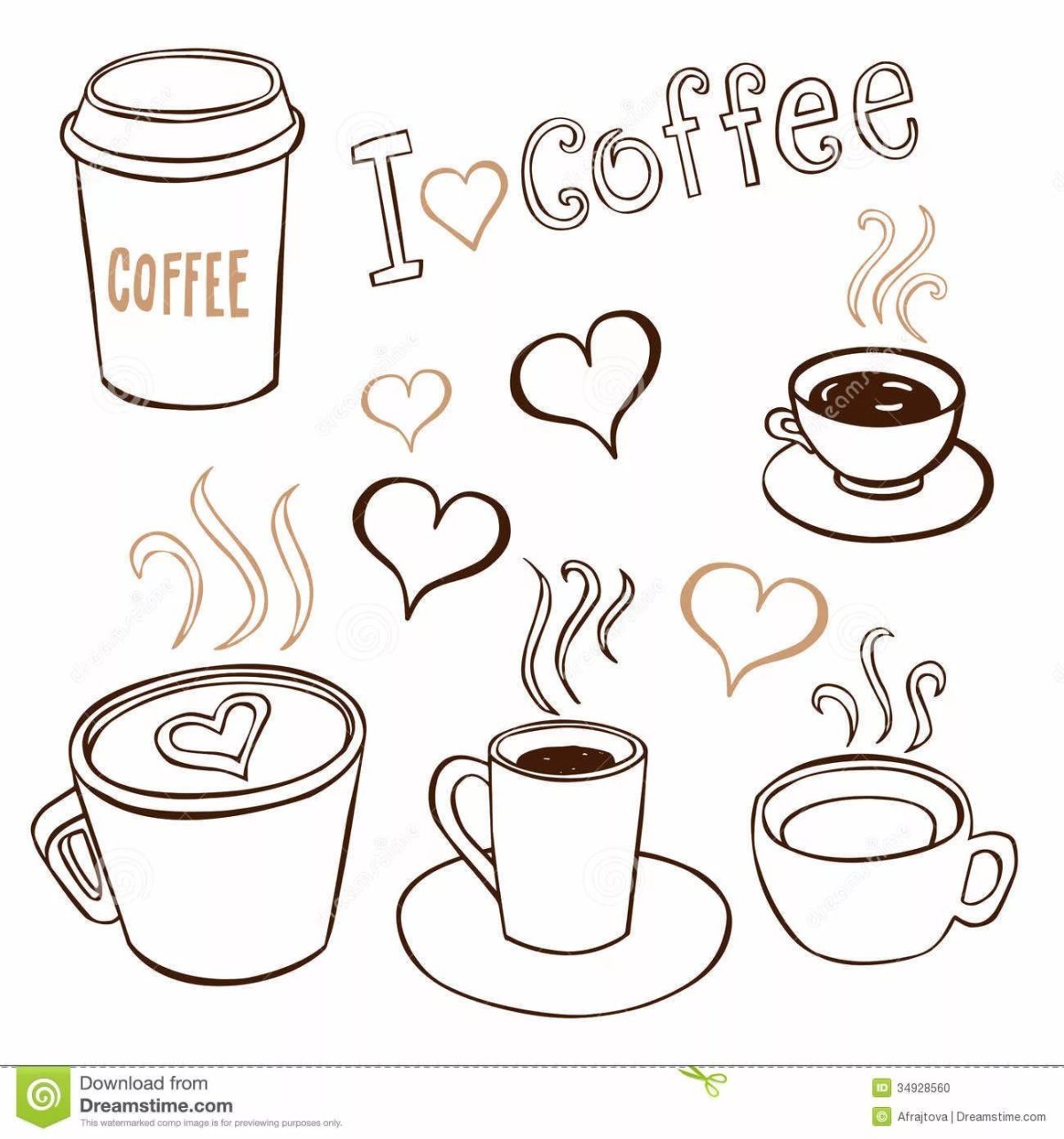 Кофе для срисовки карандашом