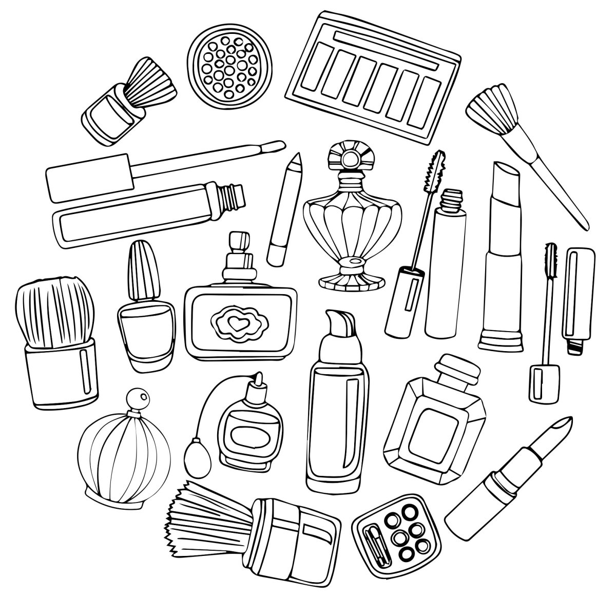 Раскраска косметика