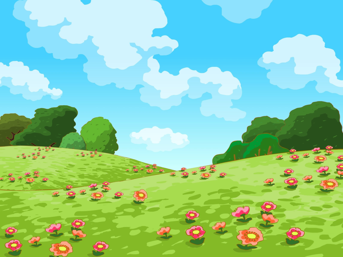 Полянка из смешариков