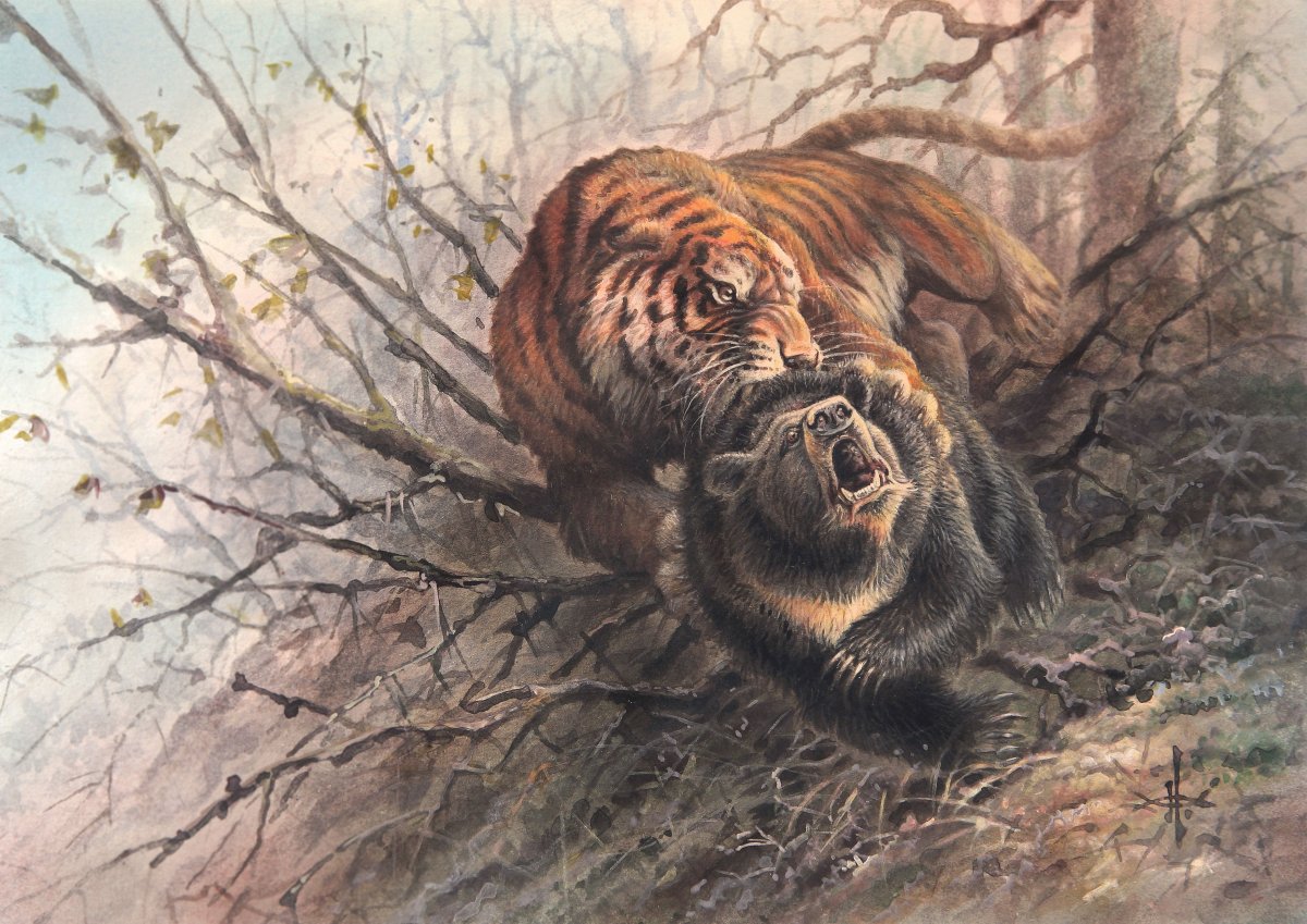 Девочка обнимает Льва