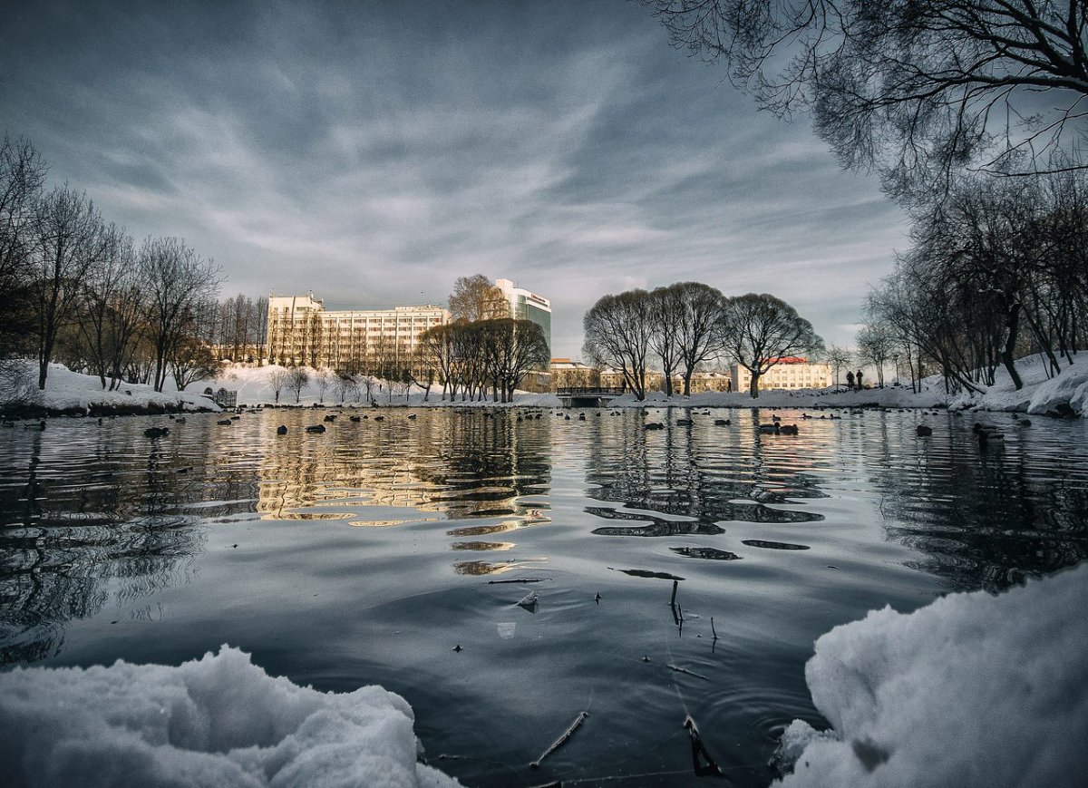 Река теплая Гатчина