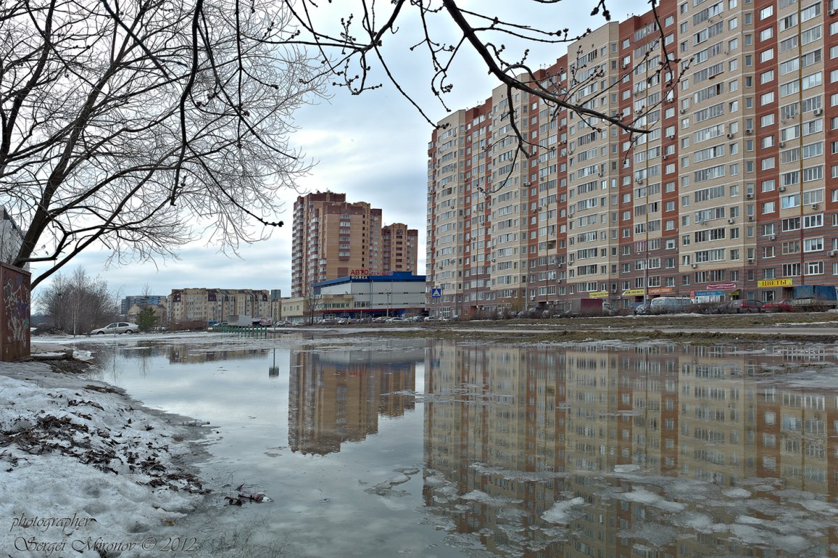 Город Мытищи весной