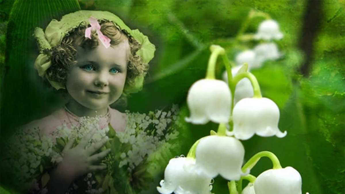 Ландыши из холодного фарфора