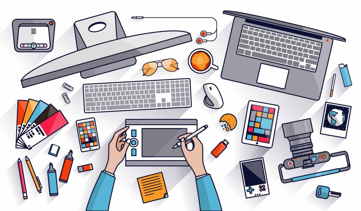 Веб дизайнер иллюстрация